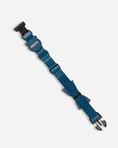 Collar con Moño Azul